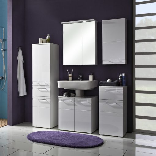 PELIPAL QUICKSET 996 Mirror cabinet 10-I 800mm, glossy white - Image 2