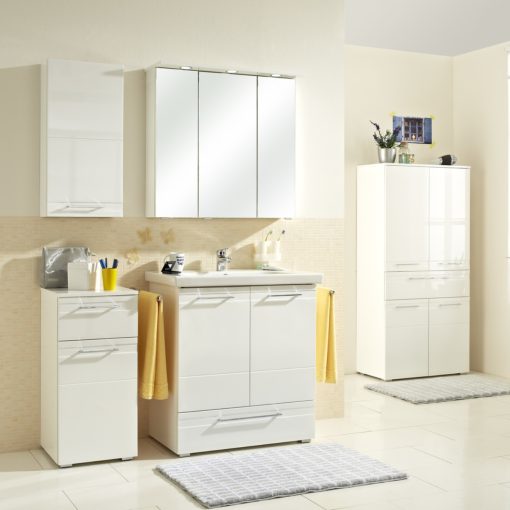 PELIPAL QUICKSET 996 tall wardrobe 1560x760mm, white glossy - Image 3